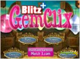 Juego  gemclix blitz. gemas.