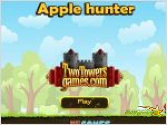 Juego apple hunter. cazador de manzanas.